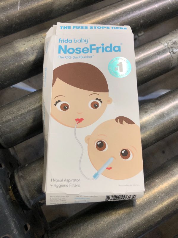 Photo 1 of Frida Baby NoseFrida SnotSucker for Baby, Nasal Aspirator for Baby, Nose Sucker Nasal Aspirator for Allergy Relief + Congestion Relief, FSA/HSA Eligible
