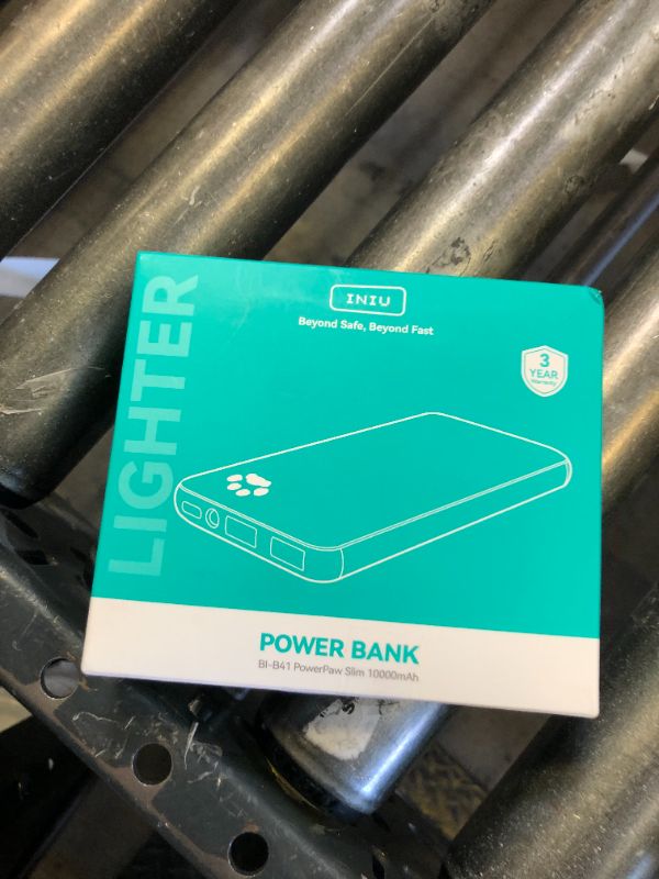 Photo 1 of INIU 45W Portable Charger, 10000mAh Built-in USB C Cable Fast Charging Power Bank, 2 USB-C, 1 USBA Battery Pack, Slim Powerbank for iPhone 16/15 Pro Max, iPad, Samsung S25/S24 etc Travel Essentials