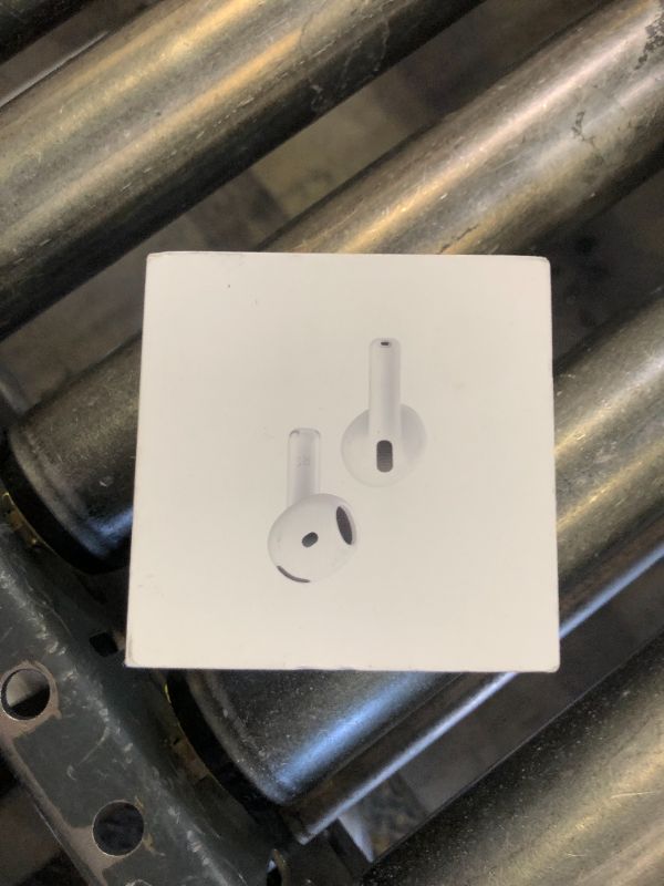 Photo 1 of Apple AirPods 4 Wireless Earbuds, Bluetooth Headphones, with Active Noise Cancellation, Adaptive Audio, Transparency Mode, Personalized Spatial Audio, USB-C Charging Case, Wireless Charging, H2 Chip