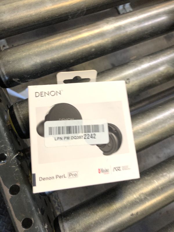 Photo 1 of Denon PerL Pro True Wireless Earbuds - Adaptive Active Noise Cancelling, Personalized Sound with Masimo Adaptive Acoustic Technology, Spatial Audio, Long-Lasting Battery, Wireless Charging, Black