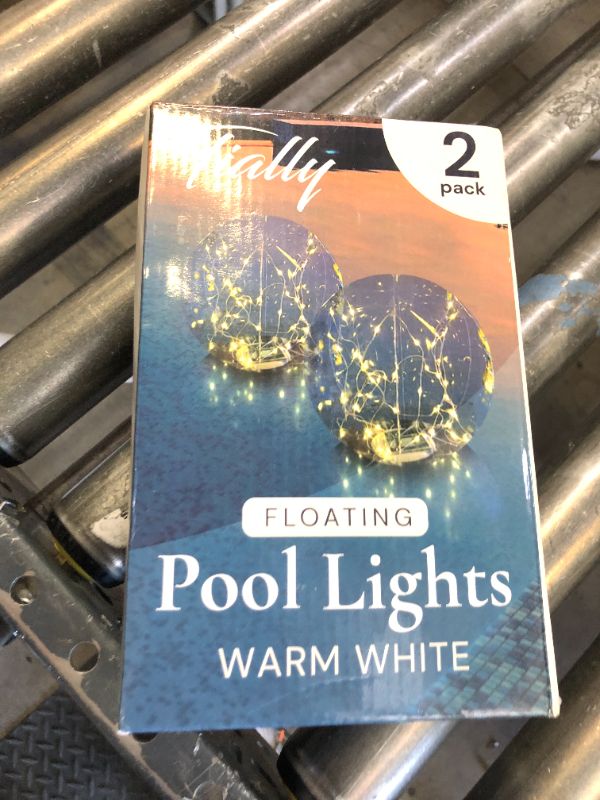 Photo 1 of TIALLY Fairy Floating Pool Lights Solar Powered - 14" Inflatable Waterproof Led Glow Balls, Luces para Piscina, Floating Light Up Ball, Swimming Pool Party Decorations, Cool Outdoor Decor (2 Pack)