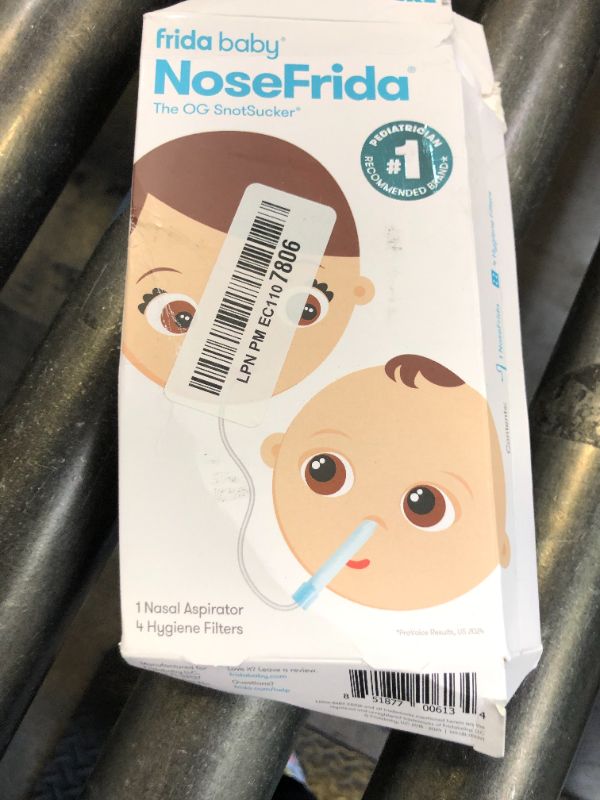 Photo 1 of Frida Baby NoseFrida SnotSucker for Baby, Nasal Aspirator for Baby, Nose Sucker Nasal Aspirator for Allergy Relief + Congestion Relief, FSA/HSA Eligible
