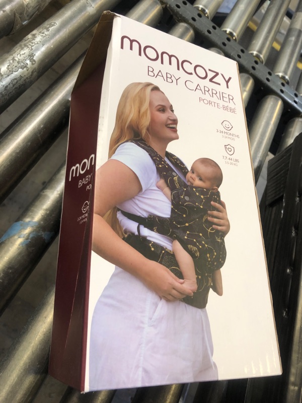 Photo 1 of Momcozy Baby Carrier - Ergonomic, Cozy and Lightweight Carrier for 7-44lbs, Effortless to Put On, Ideal for Hands-Free Parenting, Enhanced Lumbar Support, Purehug for Infant to Toddler, Black