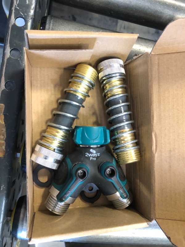 Photo 1 of Garden Hose Splitter, Hose y Splitter, 2 Way Hose Splitter, Faucet Splitter for Garden Hose, Hose Bib, Hose Splitter 2 Way Heavy Duty - All Metal Two Kink Free Hose Savers