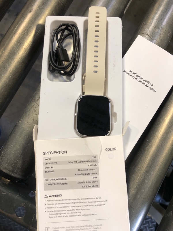Photo 1 of QCOQ Smart Watch(Answer/Make Call), 1.91" Smartwatch for Men Women IP68 Waterproof, 110+ Sport Modes, Fitness Activity Tracker, Heart Rate Sleep Monitor, 2024 Watch for Android iOS, White