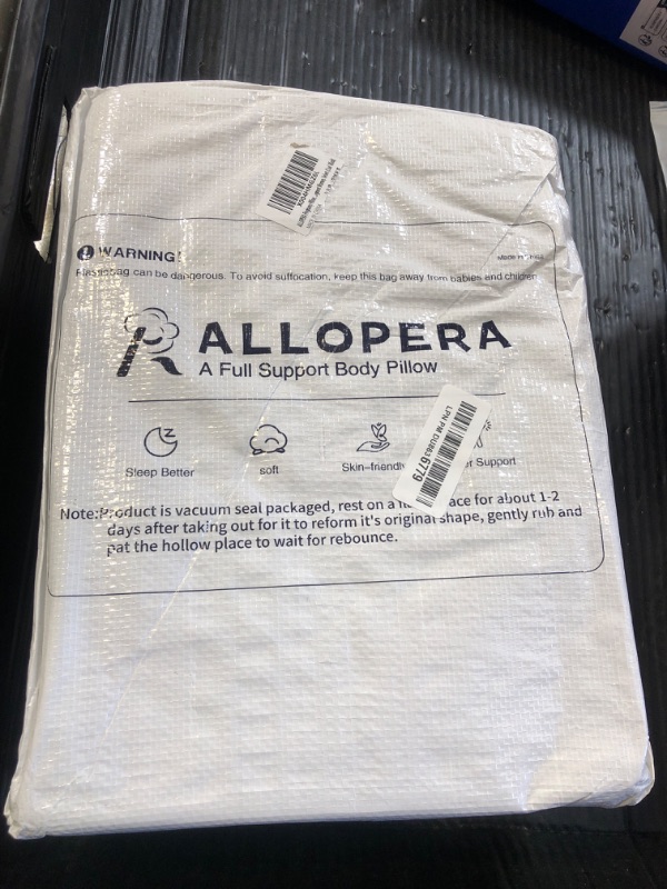 Photo 1 of ALLOPERA Pregnancy Pillow, Full Body Maternity Pillow 57 inch, with Removable Washable Cover - Sleep Support for Legs, Back, Neck, Shoulder, HIPS, Belly for Pregnent Women, Velvet (Coal-Black)