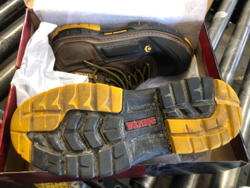 Photo 1 of Wolverine Men's Overpass 6" Mid Composite Toe Waterproof Work Boot, Dark Coffee, 10