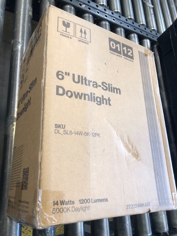 Photo 1 of Sunco 12 Pack Recessed Lighting 6 Inch LED, Canless Ceiling Lights Slim with Junction Box, 850 LM, 14W (100W Equivalent), 3000K Warm White, Dimmable, Wafer Thin, 50000 Lifetime Hours ETL.