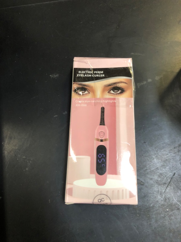 Photo 1 of Heated Eyelash Curlers - Eye Lash Curler Heat - Mini Electric Eyelash Curler with LED Display 3 Temp Settings USB Rechargeable Natural Curling 24H Long Lasting for Women Makeup Tools Gifts