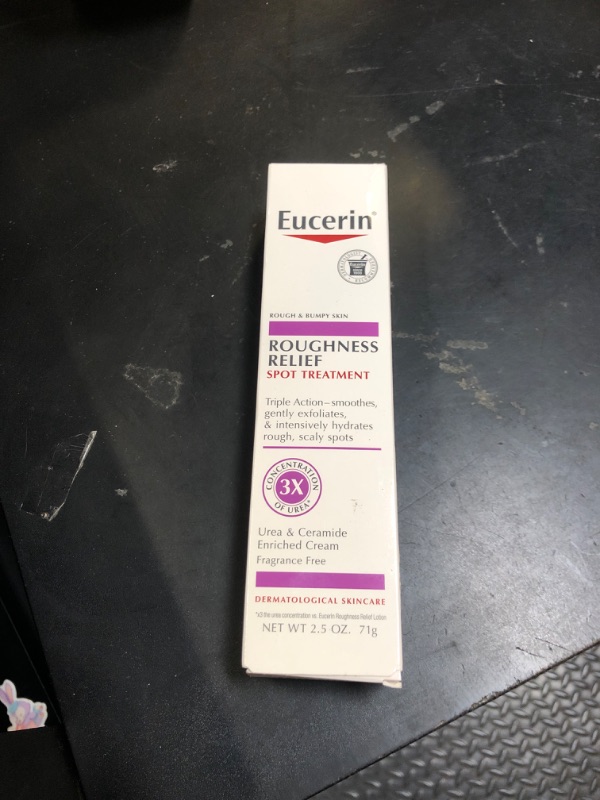 Photo 1 of Eucerin Roughness Relief Spot Treatment, Urea Enriched Body Moisturizer for Dry Skin, Rough and Scaly Spots, With Precision Tip for Targeted Application, 2.5 Oz Tube