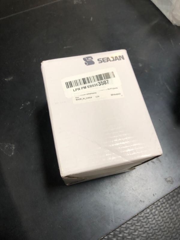 Photo 1 of Seajan 4 Pcs Rectangular Glass Paperweight Clear Glass Block Paperweight Decorative Tiles Paper Weights for Book Crafts Projects Home Decor Ornaments