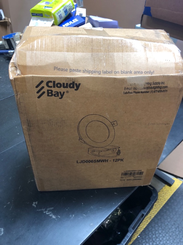 Photo 1 of CLOUDY BAY [12 Pack] 6inch Smart WiFi LED Recessed Lighting,RGBCW Color Changing, Compatible with Alexa and Google Home Assistant, No Hub Required,15W 950LM, 2700K-6500K,CRI90+ Wet Location