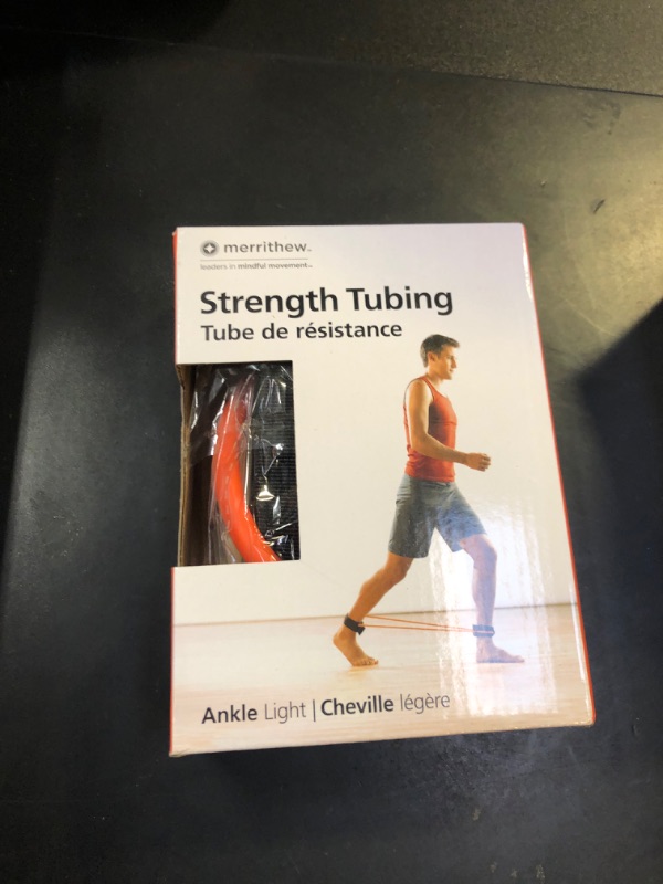 Photo 1 of MERRITHEW Strength Tubing - Ankle, Light Resistance (Orange), 35 inch / 89 cm Diameter