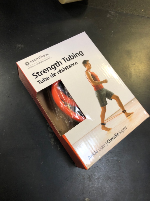 Photo 1 of MERRITHEW Strength Tubing - Ankle, Light Resistance (Orange), 35 inch / 89 cm Diameter