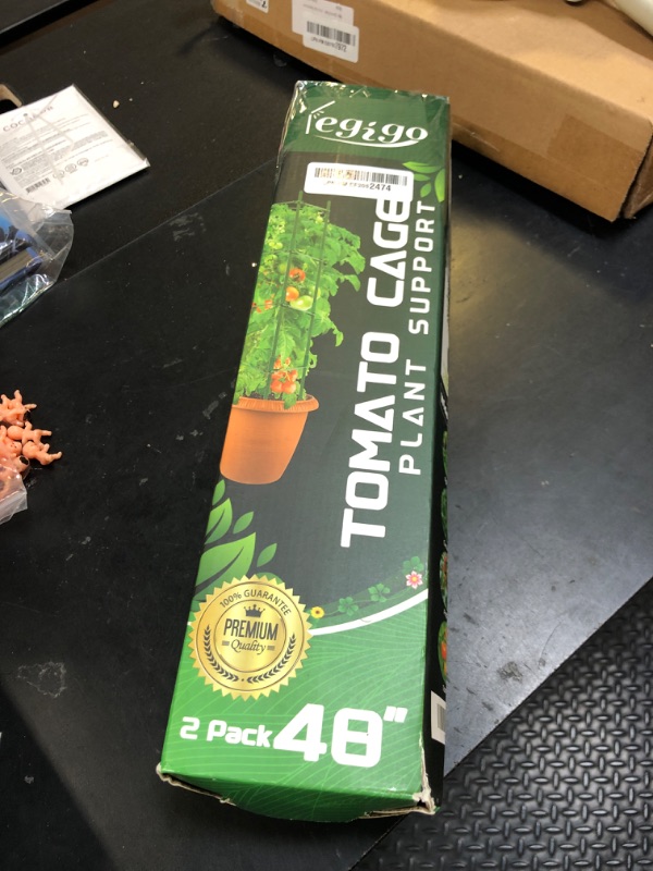 Photo 1 of Legigo 2-Pack Tomato Cage for Garden Plant Support - Up to 48in Garden Stakes, Tomato Trellis for Potted Plants, Tomato Cages Plant Stakes for Climbing Vegetables & Flowers