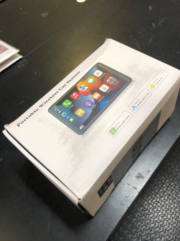 Photo 1 of Wireless Carplay Screen for Car 7" HD Portable Car Stereo Touchscreen with Apple CarPlay and Android Auto with Mirror Link/Backup Camera/Bluetooth/GPS Navigation/AUX for All Vehicles