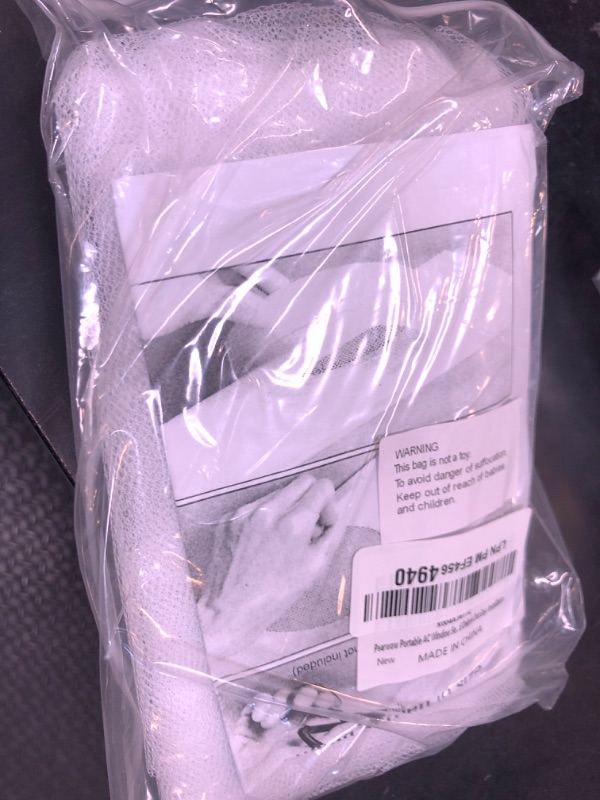 Photo 1 of Pearwow Portable AC Window Seal Kit Mesh Screen Guard,Universal Fit for Most Window Seal Plate with Different Outlet,Window Vent Kit Mesh Screen Keeps Leaves & Unwanted Debris Out,Easy Installation