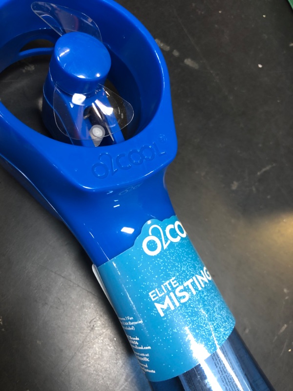 Photo 1 of O2COOL Elite Battery Powered Handheld Water Misting Fan (Blue)