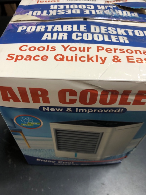 Photo 1 of Portable Air Conditioners, Personal Evaporative Air Cooler with 3 Wind Speeds Touch Screen Small Air Conditioner Fan, Desktop Cooling Fan for Room, Bedroom, Office, Camping