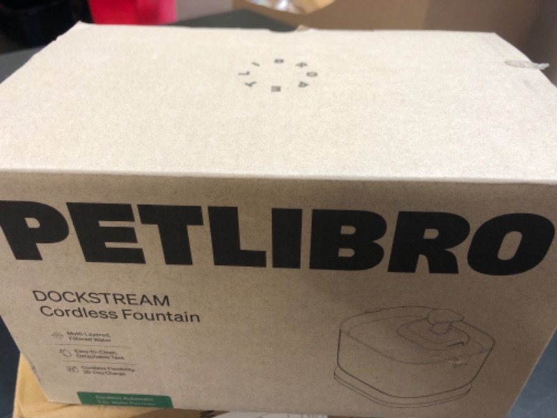Photo 1 of PETLIBRO Cat Water Fountain, Cordless Pet Water Fountain Battery Operated, 2.5L/84oz Dockstream Water Fountain for Cats Indoor, Cat Fountain with Stainless Steel Tray, Ultra-Quiet Dog Water Fountain
