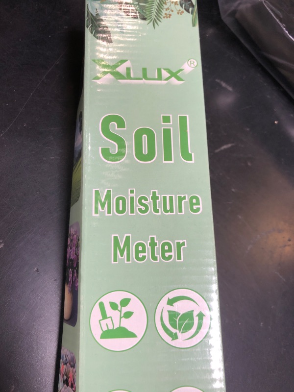 Photo 1 of XLUX Long Probe Deep Use Soil Moisture Meter Sensor, Water Monitor Indicator, Hygrometer for Outdoor Indoor Large Pot Plants, Flower, Gardening, Farming, 2 Pack