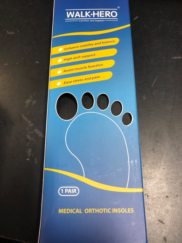 Photo 1 of Plantar Fasciitis Insoles for Men Women - Orthotics Inserts, Shoe Insoles Arch Support Flat Feet Inserts Work Boot Insoles for Standing All Day (Mens 10-10 1/2 | Womens 12-12 1/2)