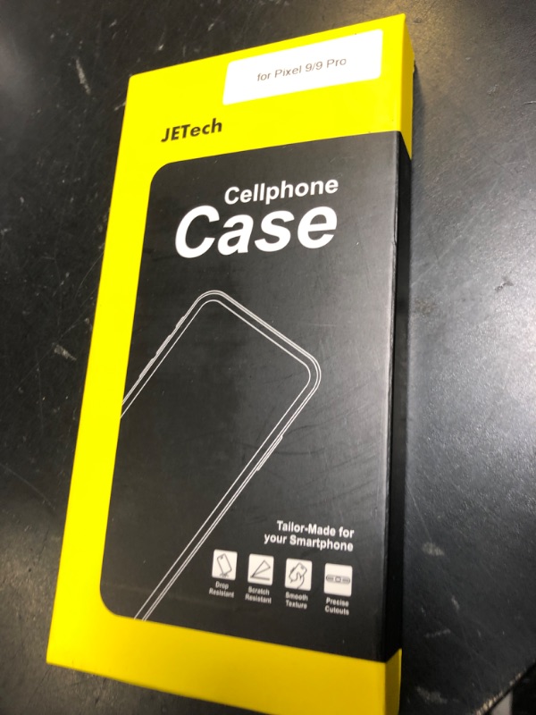 Photo 1 of JETech Case for Google Pixel 9/9 Pro 2024, Non-Yellowing Shockproof Bumper Protective Phone Cover, Anti-Scratch Hard PC Back (Clear)