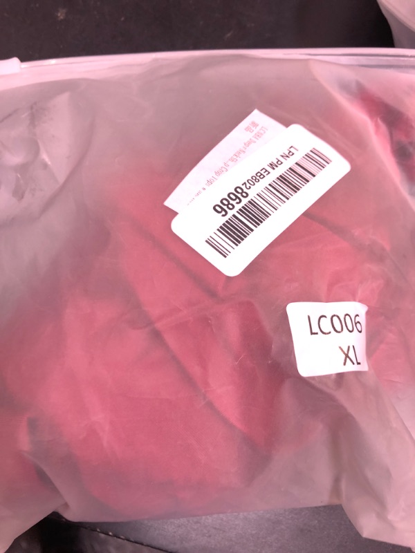 Photo 1 of LCNBA Deep v Neck Short Sleeve Crop Top,Bandage Cross Wrap Tie Up Crop Tops Wine Red Size XL
