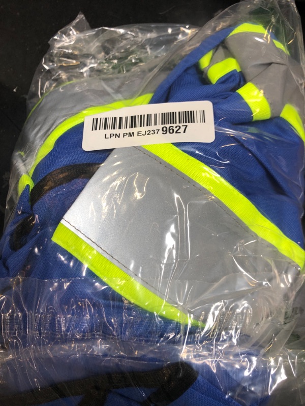 Photo 1 of AYKRM black High Visibility Reflective Safety Vest for Women Men High Visibility Security with Pockets Zipper Front Meets ANSI/ISEA Standards