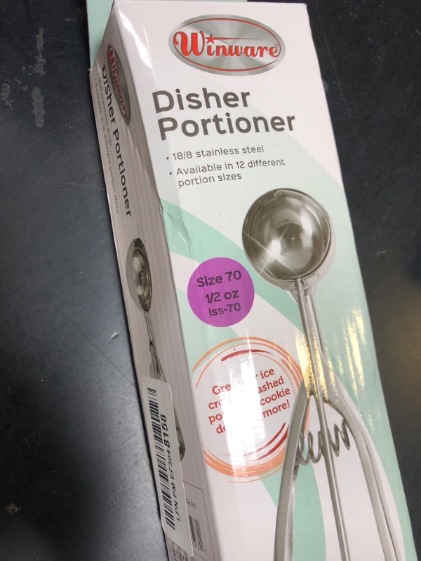Photo 1 of Winco Stainless Steel Disher, 1/2-Ounce