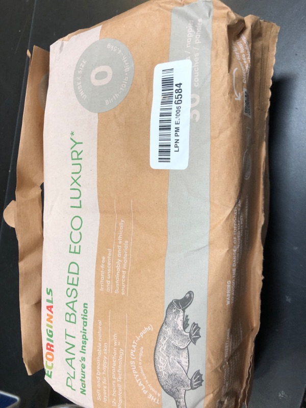 Photo 1 of HealthyBaby Our Diapers | EWG Verified Safe & Plant-Based Diapers | Leak Protection | Soft Organic Cotton Shell | Chlorine-Free Diaper for Sensitive Skin | Size 1 (7-14lbs) 70 Count