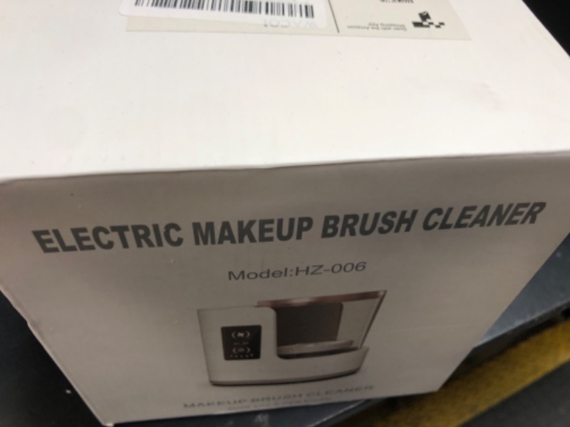 Photo 1 of Electric Makeup Brush Cleaner Machine With Makeup Brush Dryer, Automatic Spinning Cosmetic Brushes Cleaner Tool Fit for All Size Makeup Brush with Makeup Brush Cleaning Mat