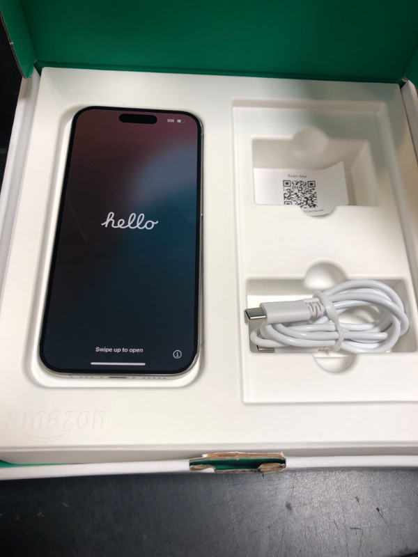 Photo 1 of Apple iPhone 15 Pro, 512GB, Natural Titanium - Unlocked (Renewed Premium)