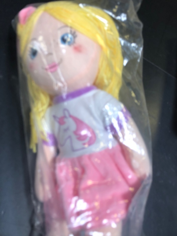 Photo 1 of Playtime by Eimmie 14" Soft Baby Doll for Girls (Eimmie) - Plush Rag Doll for Toddlers & Infants, Washable Stuffed Toy with Sensory Fabric Body - Great for Baby Showers, Birthdays & Special Occasions