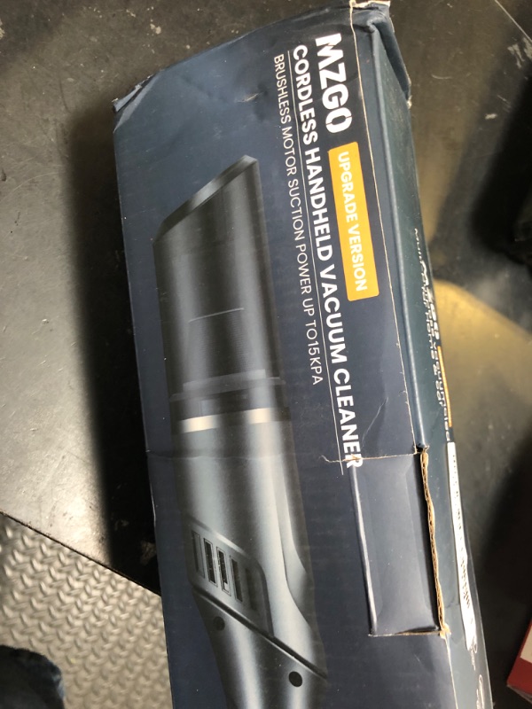 Photo 1 of MZGO Handheld Vacuum Cordless, Car Vacuum Cordless Rechargeable 15000Pa High Power with Brushless Motor, Hand Vacuum Mini Vacuum Cleaner Portable Vacuum Cleaner for Car Home Cleanning