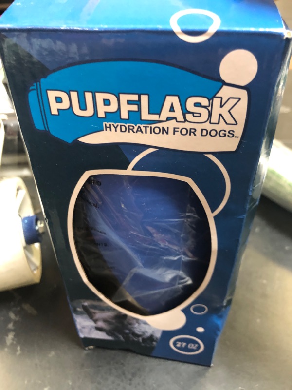 Photo 1 of PupFlask Large Dog Water Bottle | 27 or 40 OZ Stainless Steel | Convenient Dog Drink Dispenser | Puppy Travel Water Bowl | Portable Pet Hydration Bottle | Leak Proof | Perfect Size for All Breeds