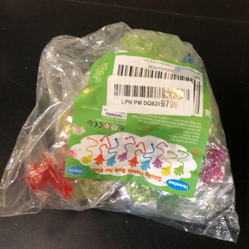 Photo 1 of 100PCS Glitter Sticky Hands Party Favors for Kids 4-8 8-12 Birthday Supplies Summer Goodie Bag Stuffers Classroom Treasure Box Carnival Prizes Bulk Treat Trinkets Pinata Stuff Mini Stretchy Toys