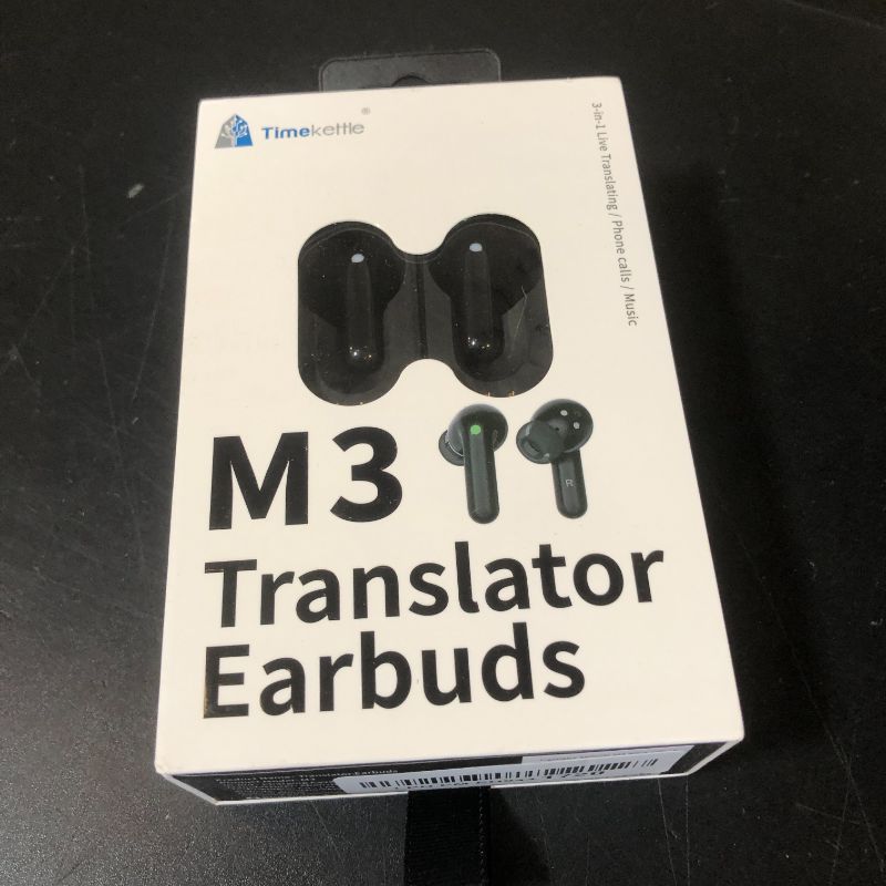 Photo 1 of Timekettle M3 Language Translator Earbuds, Two-Way Translator Device with APP for 40 Languages and 13 Offline Translation Packs, Fast Reaction with Revolutionary Al Semantic Tech, Offline Version