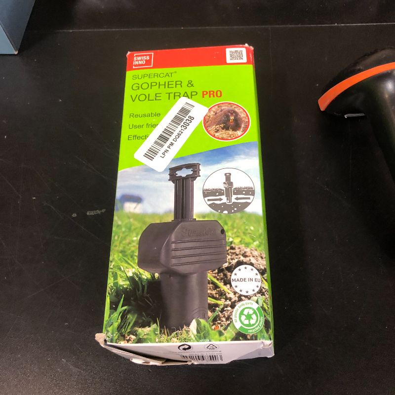 Photo 1 of SWISSINNO Gopher & Vole Trap PRO SuperCat - Unique Trigger Catch Action, Ultra-Effective + High Catch Rates - Easy to Setup, Reusable - Made in Europe - 1 Trap