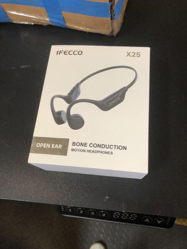 Photo 1 of IFECCO Bone Conduction Headphones Bluetooth 5.4 - Wireless Open Ear Headphones with Mic,IPX5 Waterproof Bone Conduction Earbuds 10H Playtime for Cycling Running Hiking Bicycle