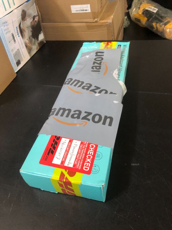 Photo 1 of Wireless Keyboard and Mouse Combo for Windows, 2.4G Full-Sized External Cordless Computer Keyboard Mouse Combo for Laptop PC Desktop Chrome Mac, Number Pad 1600 DPI Silent Mouse USB Receiver (Black)