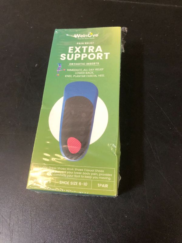 Photo 1 of Semi-Rigid Arch Support Inserts for Men Women - Welnove Work Boot Insole for Walking or Standing All Days,3/4 Length Heel Pain Relief Insert for Flat Feet,Shoe Insoles for Women 6-10