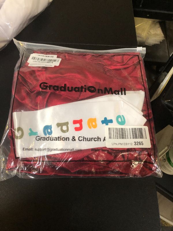 Photo 1 of GraduationMall Preschool Graduation Cap Gown Stole Package with 2025 Tassel, Certificate Maroon Small 27(3'6"-3'8")