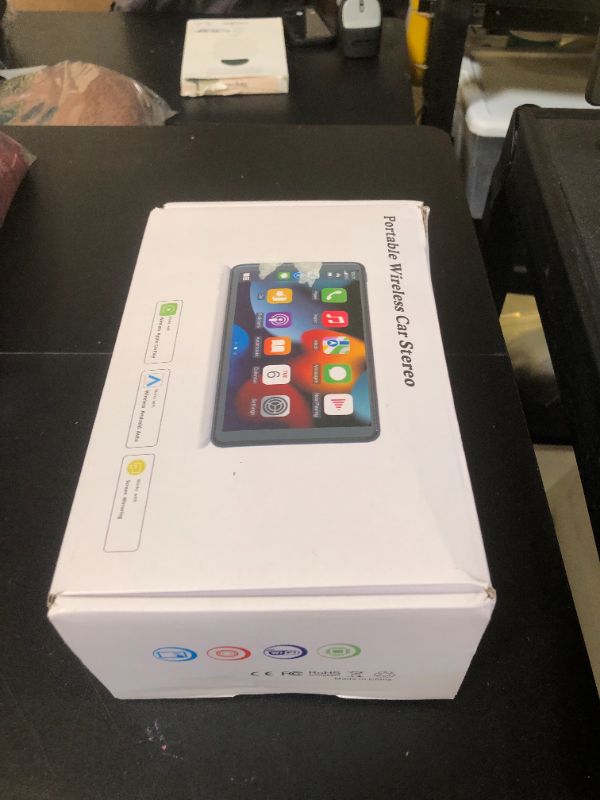 Photo 1 of ?Hieha? 2025 Wireless Portable Carplay and Android Auto, Carplay Screen for Car with Mirror Link/AUX/FM,7" Touchscreen Bluetooth 5.0, Marine Stereos for All Vehicles
