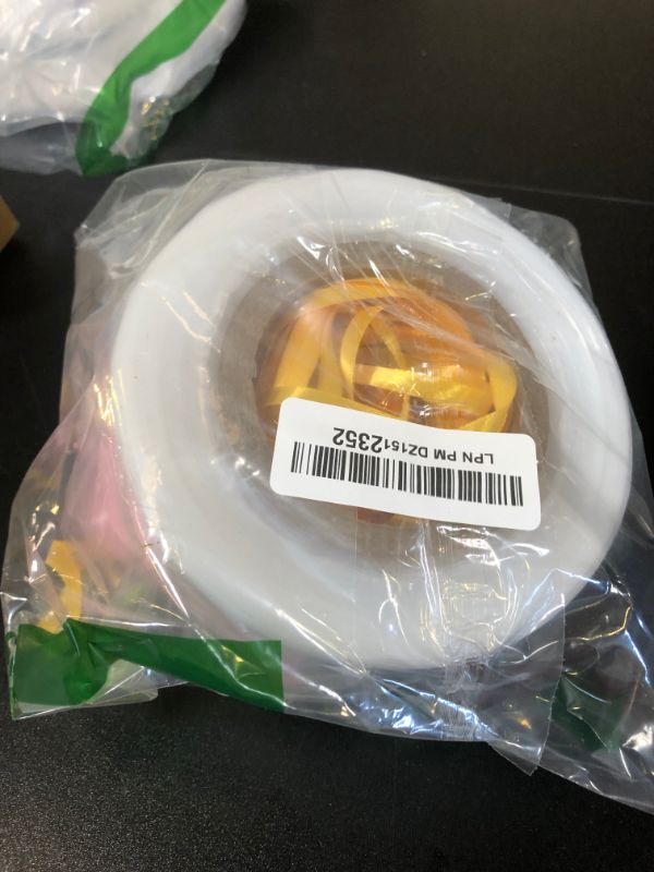Photo 1 of 1 Roll Poly Tubing with Ribbon 2 Inch x 328 ft with 5 Rolls Ribbon Graduation Candy Lei Tubing Lei Making Kit for Colorful Graduation Candy Garland Decorations