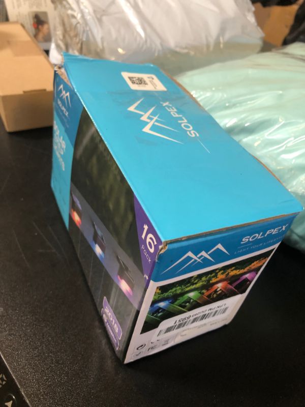 Photo 1 of SOLPEX Color Changing Solar Deck Lights, 16 Pack Waterproof LED Lights for Decks,Stairs,Fences,Yards and Patios