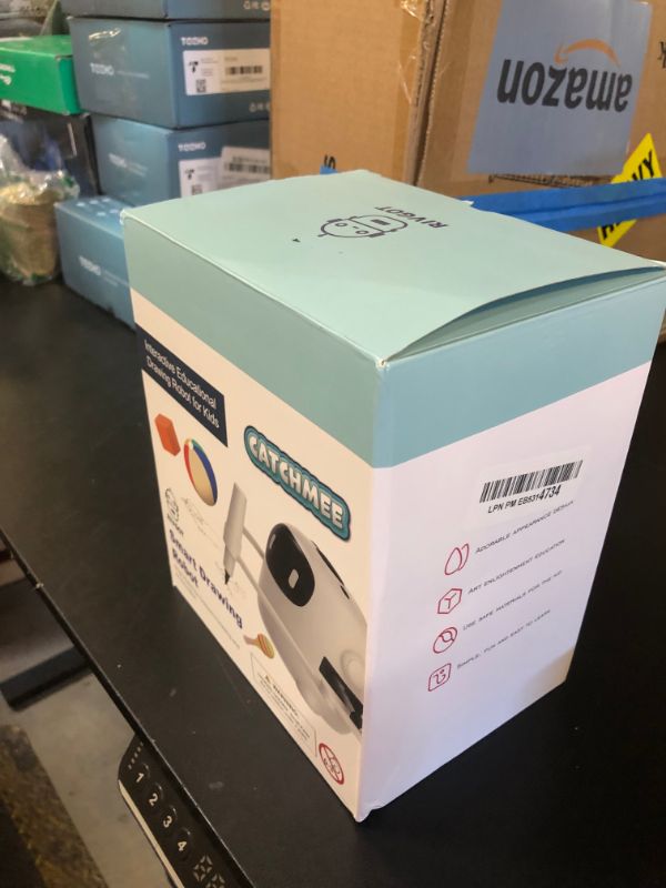 Photo 1 of RIVGOT Drawing Robot for Kids with 150 Cards, Voice Interactive Educational Drawing Machine, Montessori Painting Learning Toys for 3 4 5 6 7 8 Year Old Boys Girls Birthday Party