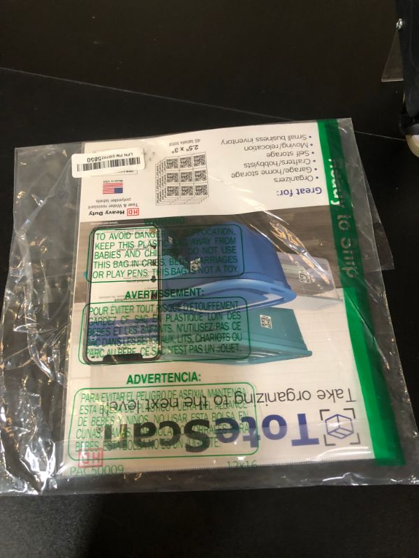 Photo 1 of ToteScan HD (Heavy Duty) Intelligent QR Labels for Organization/Moving/Storage (45 Unique Labels, 2.5"x3")