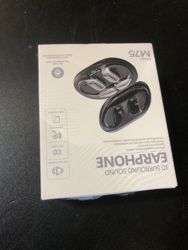 Photo 1 of Ai Translation Earbuds Real Time,144 Language Translator Earbuds,Translating Earbuds,Bluetooth Headphones Translation Language Device for iPhone and Android Ear Bud Translator (Black)