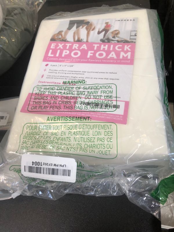 Photo 1 of [6 Pack] Extra Thick Lipo Foam - Post Surgery Ab Board for Use with Post Liposuction Surgery Compression Garments Such As Fajas Colombianas, Phax and Lowla Coresets - Medical Grade Foam